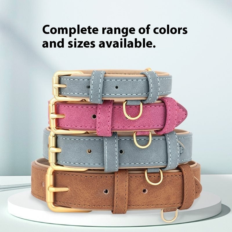 Double-layer Leather Pet Dog Collar