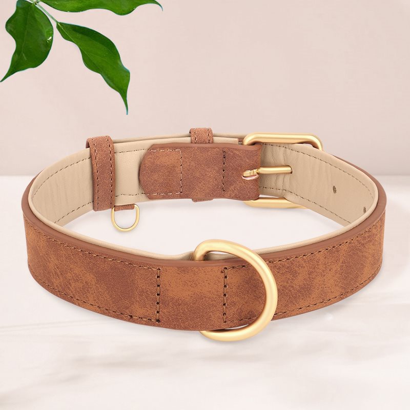 Double-layer Leather Pet Dog Collar
