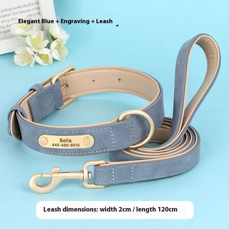 Double-layer Leather Pet Dog Collar