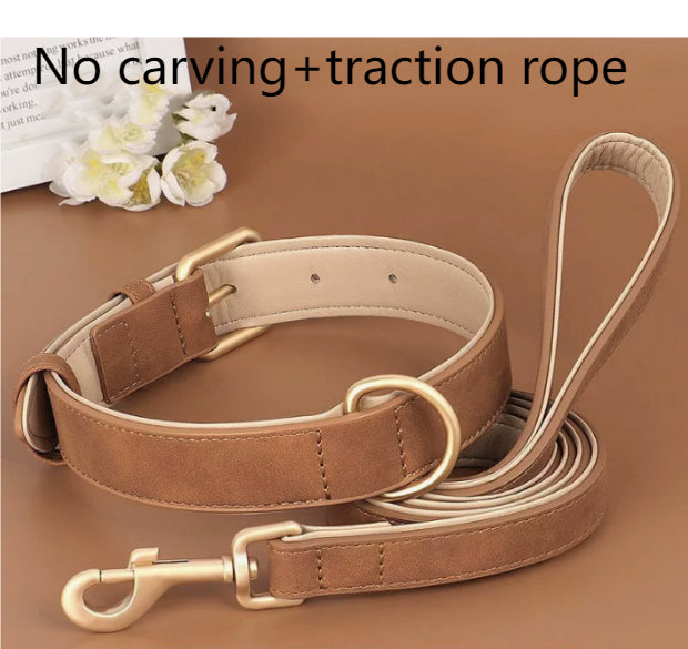 Double-layer Leather Pet Dog Collar