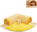 Plush Plaid Cat Tunnel