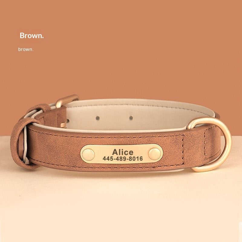 Double-layer Leather Pet Dog Collar