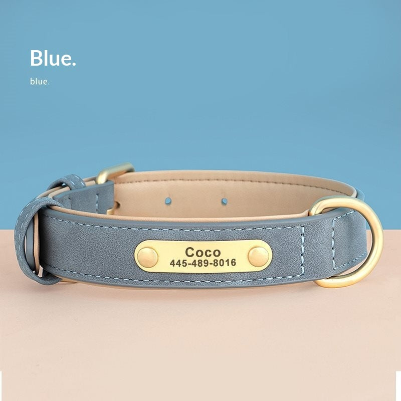 Double-layer Leather Pet Dog Collar
